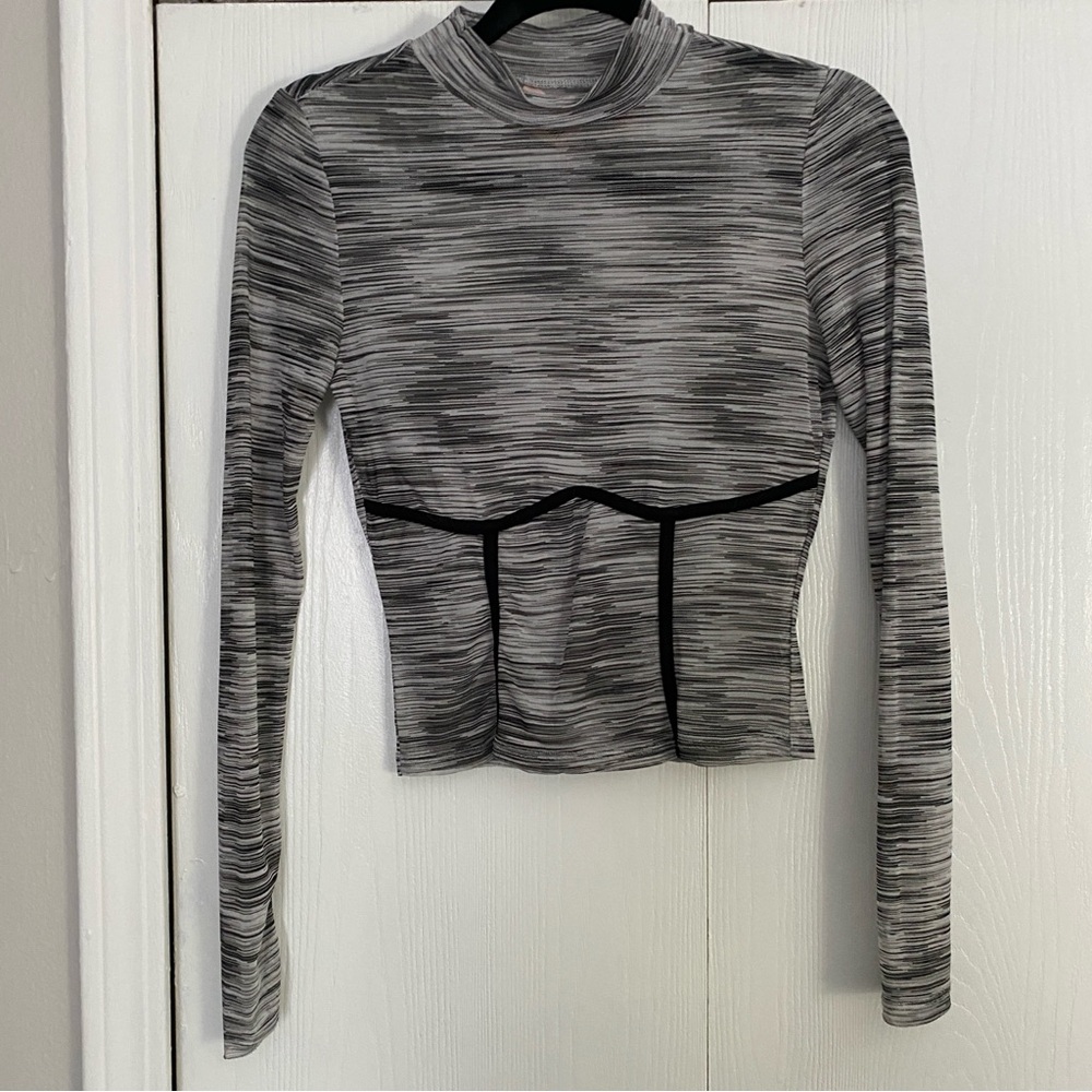 Willow Monochrome Striped Long Sleeve Top
